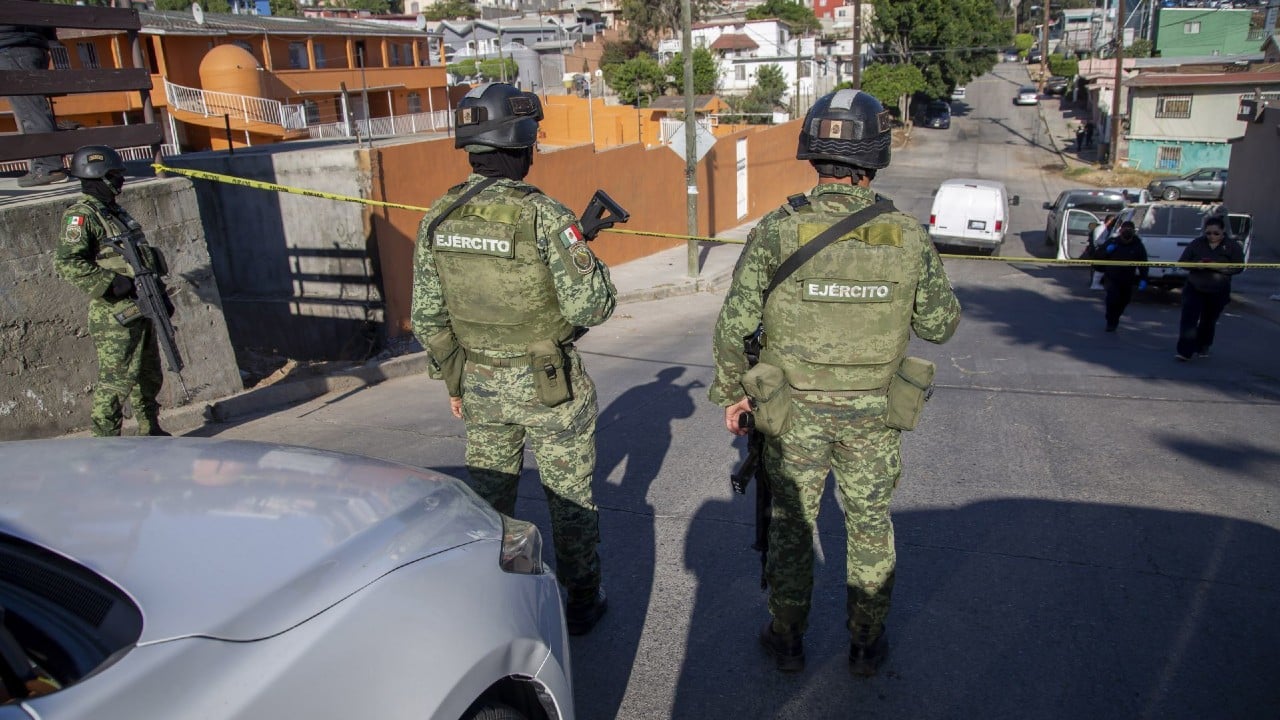 El Ejército mexicano en labores de seguridad.