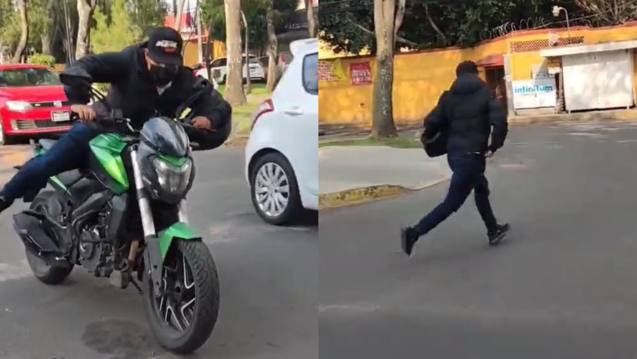 Hombre confronta ladrón en Tlalpan que quería realizar robo de una moto