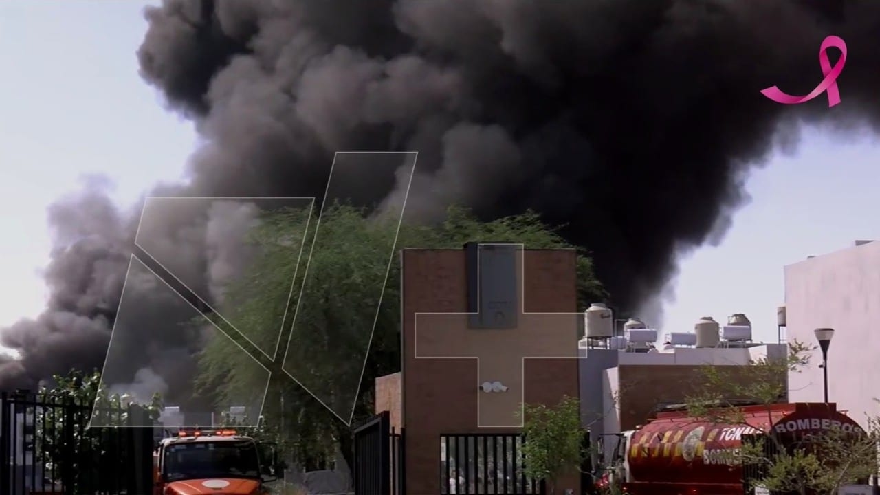 Se Registra Fuerte Incendio en Fábrica de Químicos en Tlaquepaque, Jalisco