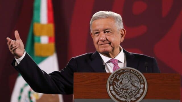 López Obrador en conferencia mañanera.