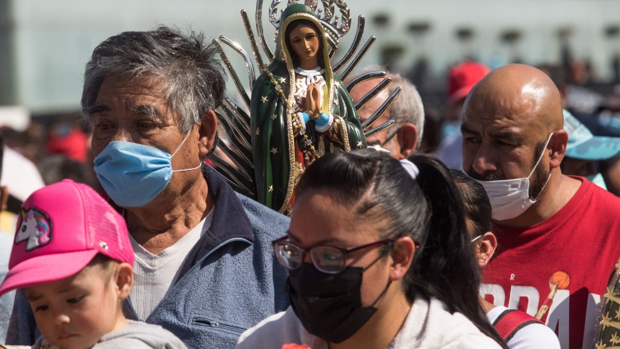 Fotografía de las peregrinaciones a la Basílica de Guadalupe