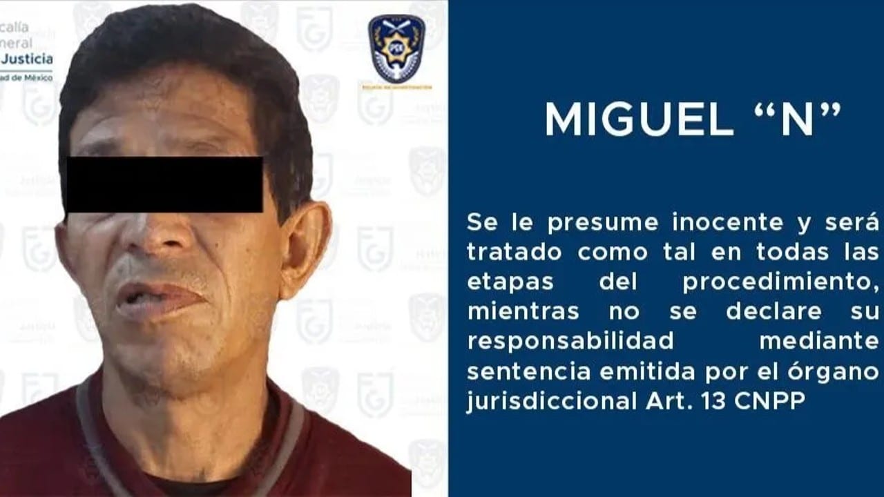 Miguel Ángel 'N', 'Violador del Periférico', suma condenas por más de 143 años de prisión.