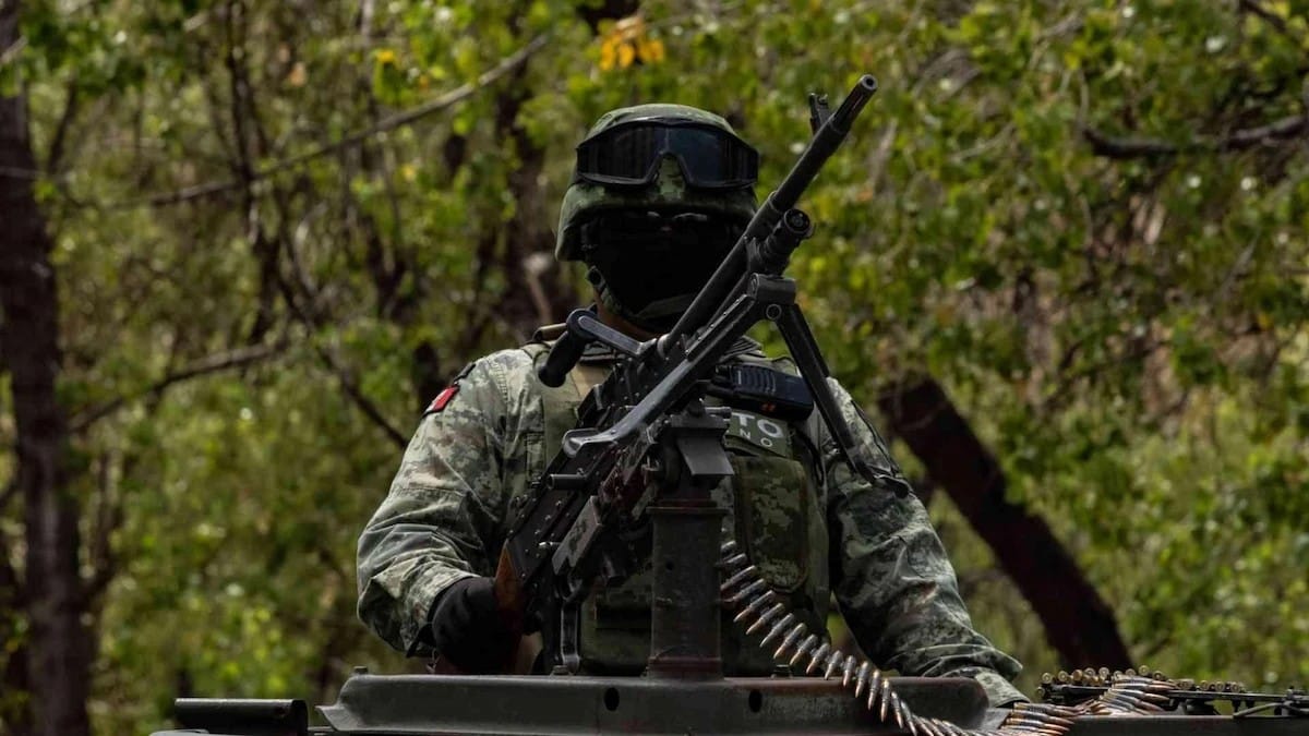 Un militar resguarda la capital de Zacatecas, en abril de 2022. Foto: Cuartoscuro | Archivo