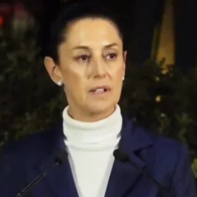 Claudia Sheinbaum, durante la apertura del monumento a víctimas del Rébsamen. Foto: YouTube GobCDMX