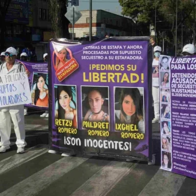 En enero de 2023, familiares de las hermanas Romero se manifestaron en CDMX. Foto: Cuartoscuro | Archivo